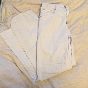 Garage Women's Cream Straight Leg Jeans